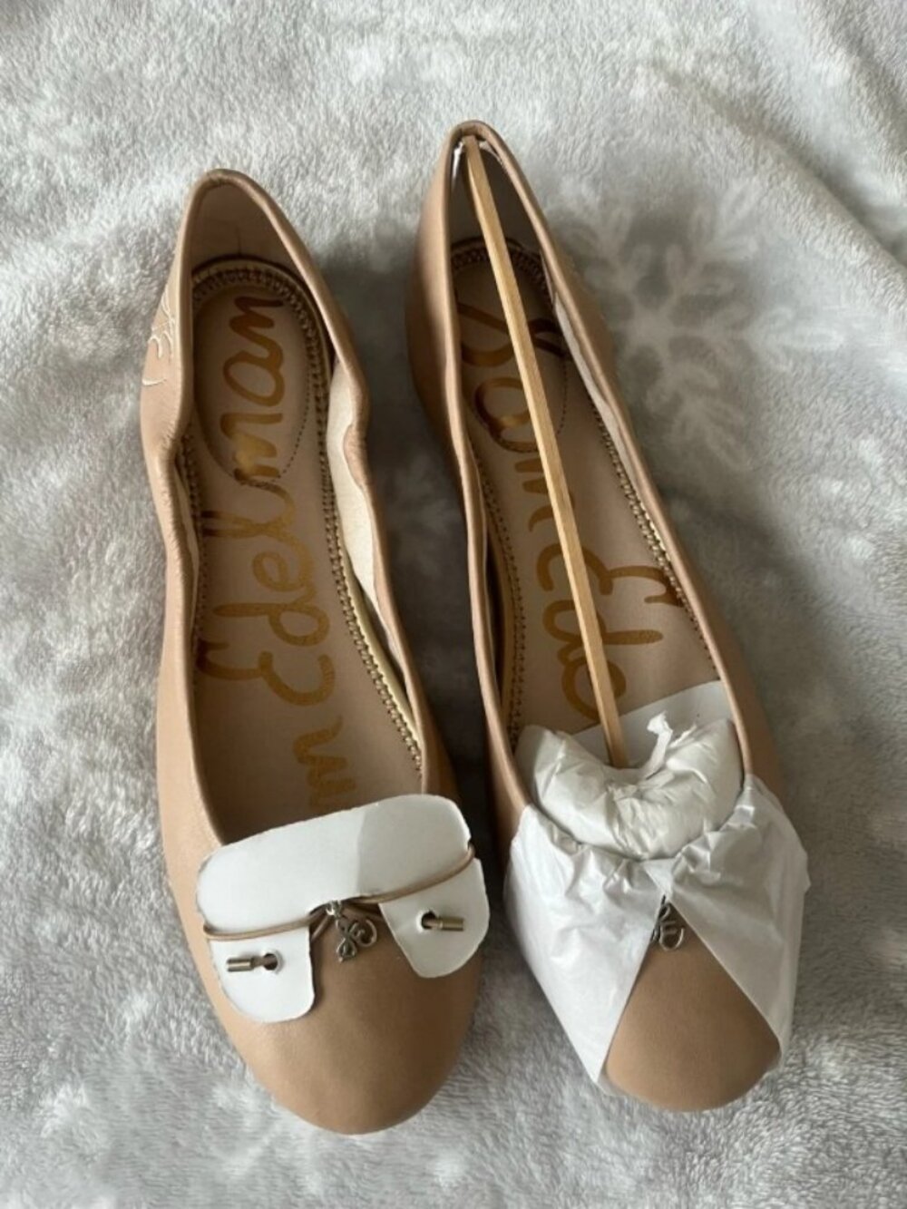 Sam Edelman Felicia Taupe Leather Ballet Flats NWOT